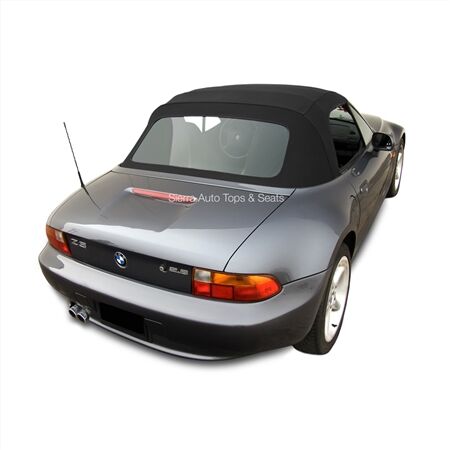 BMW Convertible Top 1996-2002 Z3 TwillFast Canvas Black Plastic Rear Window