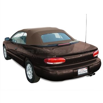 Chrysler Convertible Top 1996-2000 Sebring/Stratus Sandalwood Sailcloth Vinyl Glass Rear Window