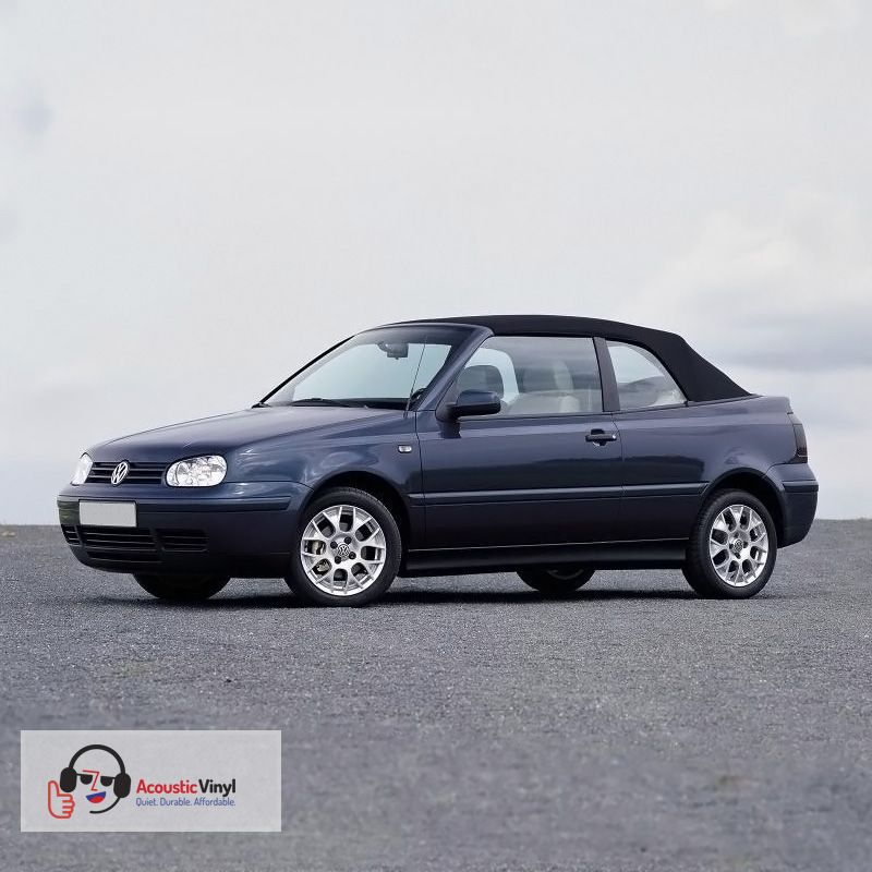 Volkswagen Convertible Top 1995-2000 Golf Cabrio Twill Grain Vinyl Black - Black