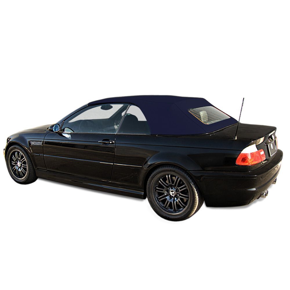 BMW Convertible Top 2000-2006 3 series (E46) English Green TwillFast RPC Canvas Glass Rear Window