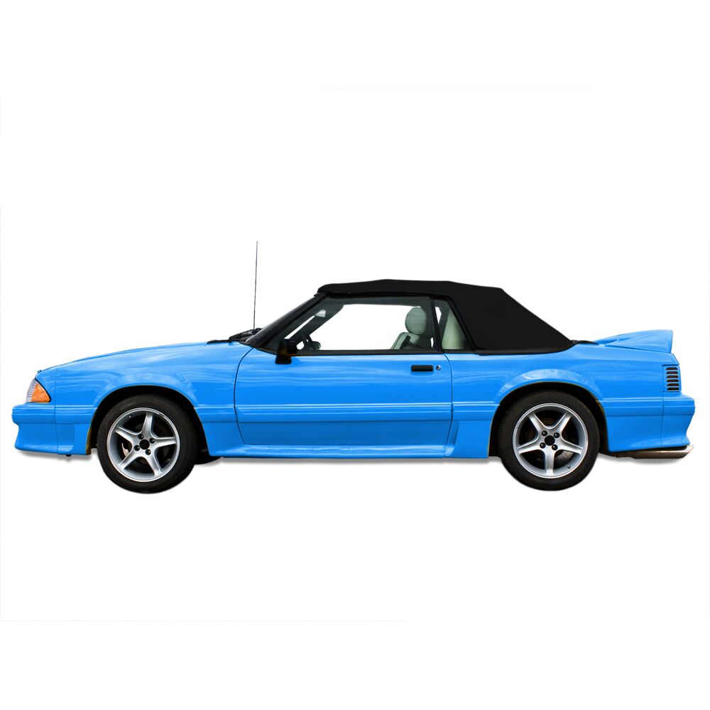 Ford Convertible Top 1991-1993 Mustang Pinpoint Vinyl Plastic Window Black