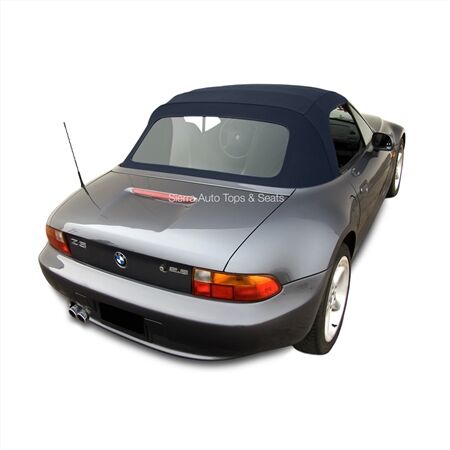 BMW Convertible Top 1996-2002 Z3 TwillFast Canvas Blue Plastic Rear Window