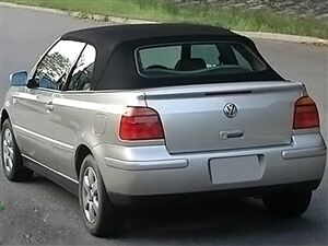 Volkswagen Convertible Top 1995-2001 Cabrio Black TwillFVolkswagen Convertible Top 1995-2001 Cabrio Black TwillFast Canvas No Rear Windowast Canvas No Rear Window
