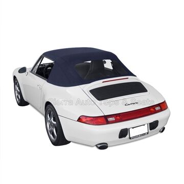 Porsche Convertible Top 1994-1998 993 Carrera Blue German Classic Canvas Plastic Rear Window