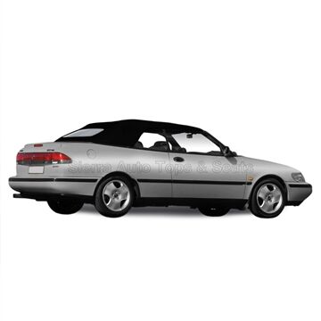 SAAB 9-3 Convertible Top 1998-2003 Black Twill Canvas No Rear Window