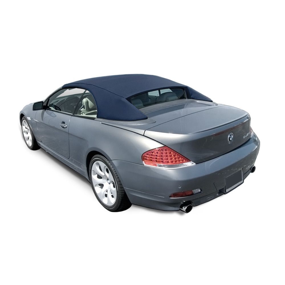 BMW Convertible Top 2004-2010 6 Series (E64) Blue Stayfast Canvas, No Rear Window