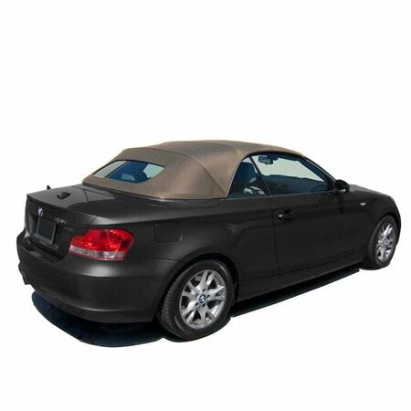 BMW Convertible Top 2008-2013 1 Series (E88) Beige TwillFast RPC Canvas Glass Rear Window