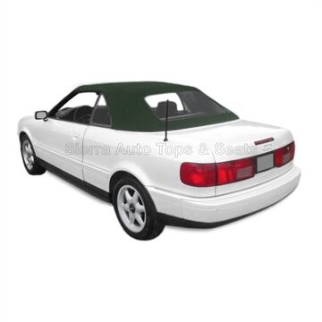 Audi Convertible Top 1992–1998 Cabrio English Green Twill Canvas Plastic Rear Window