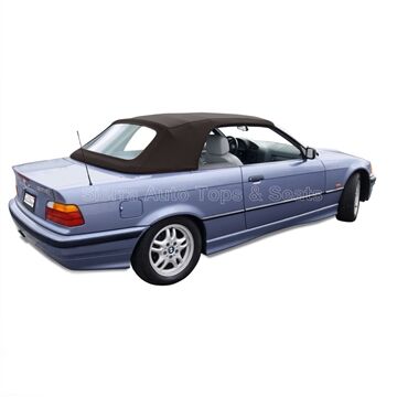 BMW Convertible Top 1994-1999 3 Series (E36) Brown TwillFast Canvas Plastic Rear Window