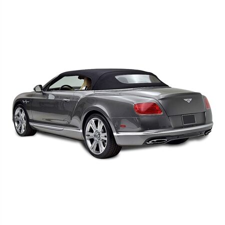 Bentley GTC Convertible Top 2007-2018 Black Twill Canvas Glass Rear Window