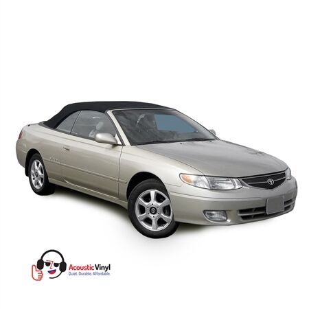 Toyota Convertible Top 1999-2003 Solara Black Trilogy Acoustic Vinyl Glass Rear Window