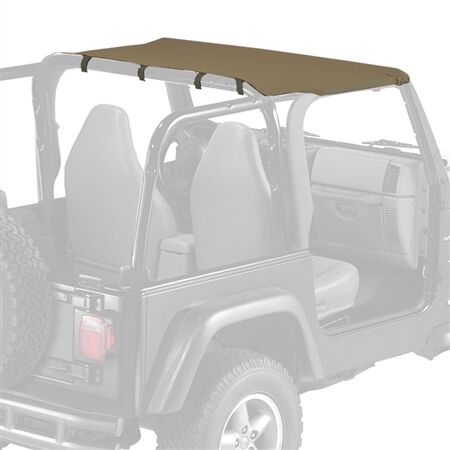 Sierra Offroad Jeep Sun Top for 1997-06 Wrangler TJ in Sandalwood Sailcloth