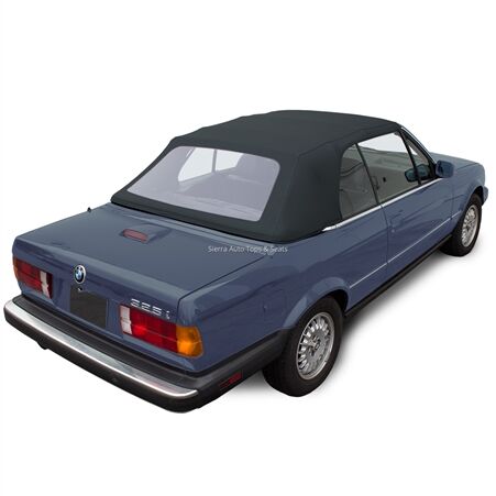 BMW Convertible Top 1987-1993 3 Series (E30) Blue Trilogy Acoustic Vinyl Plastic Rear Window