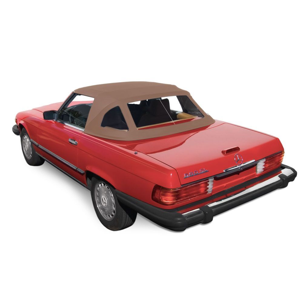 Mercedes Convertible Top 1972-1989 280-560SL (107) TwillFast Canvas Beige