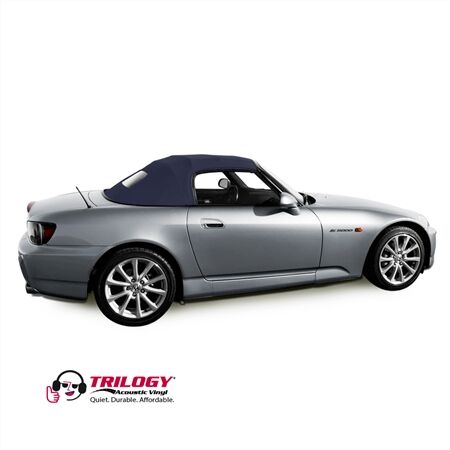 Honda Convertible Top 2002–2009 S2000 Blue Twill Grain Vinyl Glass Rear Window