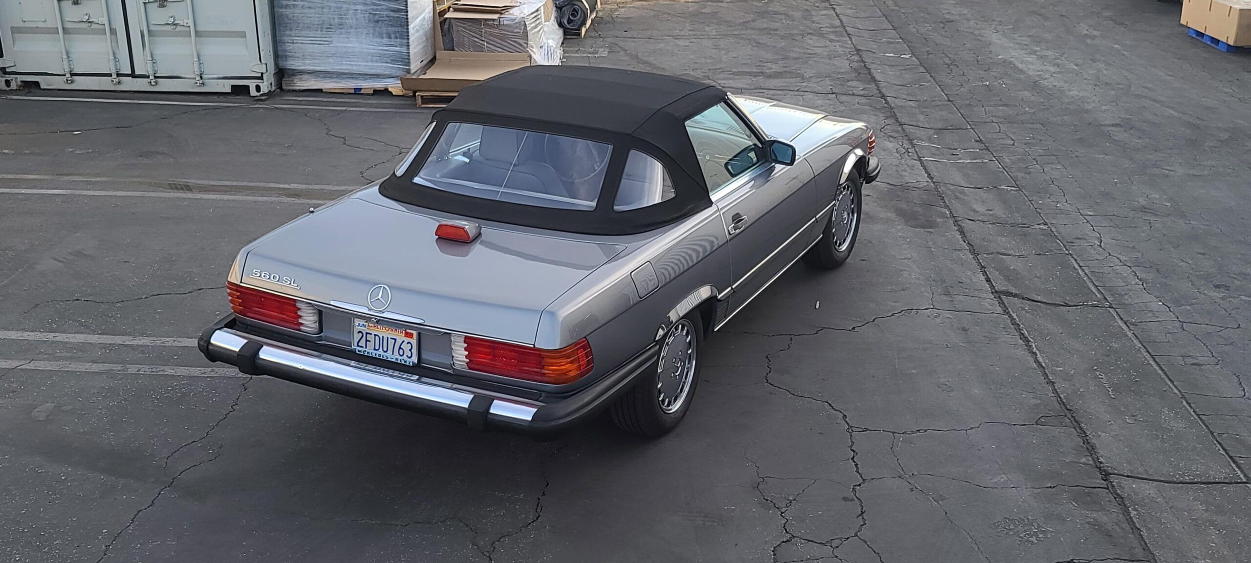 1987 Mercedes 560 SL Stayfast Canvas Black