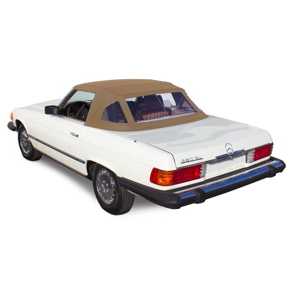 Mercedes Convertible Top 1972-1989 280-560SL (107) German Classic Canvas Tan