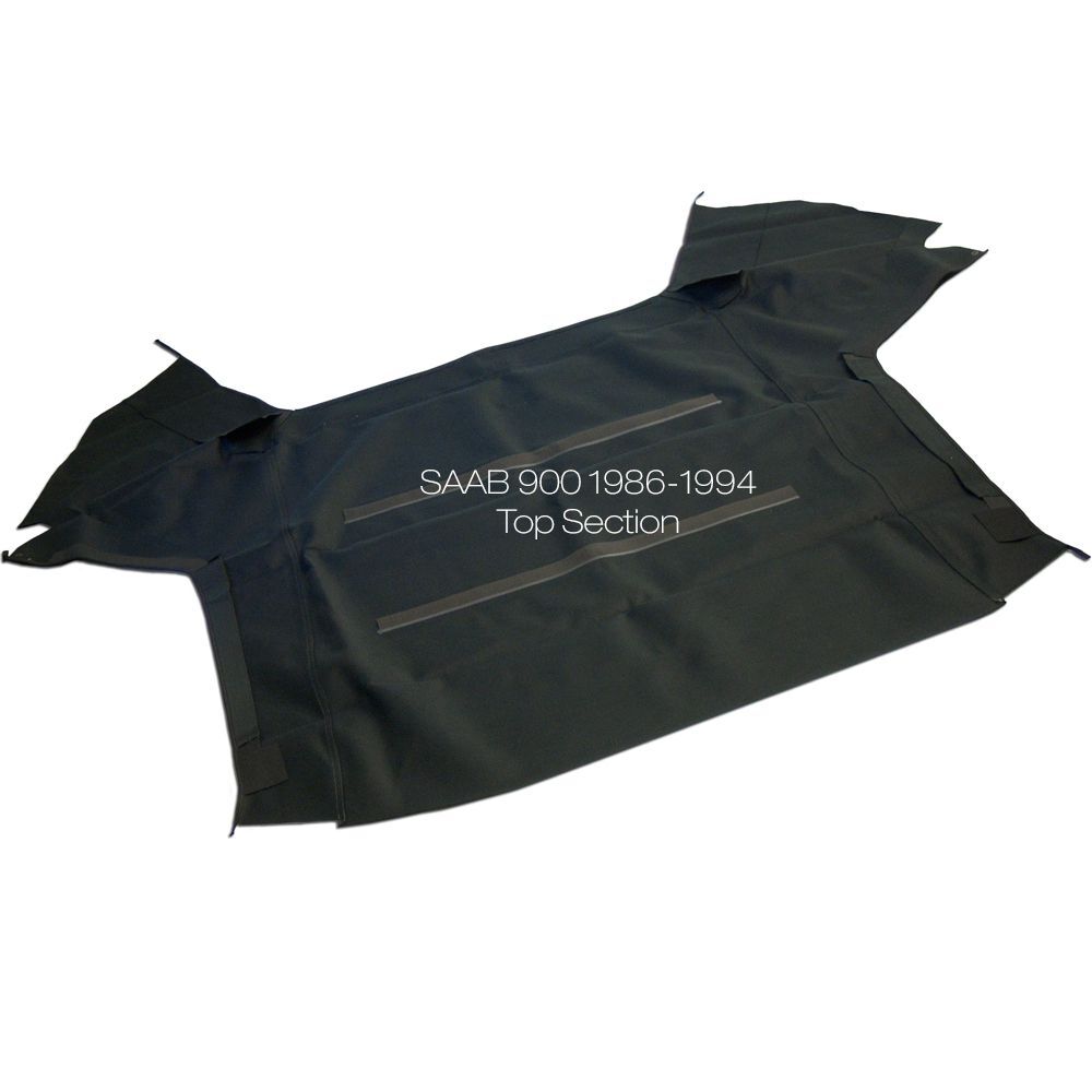SAAB Convertible Top 1986-1994 900 Cabriolet Front Section German Classic Canvas Black