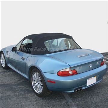 BMW Convertible Top 1996-2002 Z3 Black Cabrio Grain Vinyl Plastic Rear Window