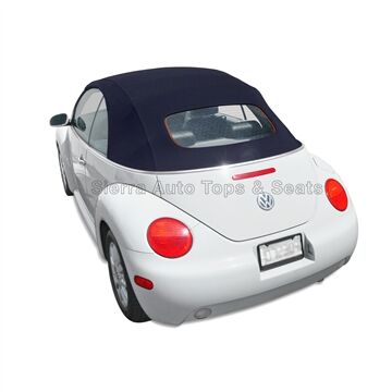 Volkswagen Convertible Top 2003-2010 Beetle Manual Open Blue Stayfast Canvas Glass Rear Window