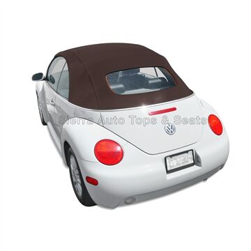 Volkswagen Convertible Top 2003-2010 Beetle Manual Open Gray Stayfast Canvas Glass Rear Window