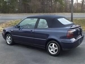 Volkswagen Convertible Top 1995-2001 Golf Cabrio Blue TwillFast Canvas No Rear Window