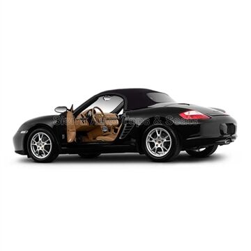 Porsche Convertible Top 2005-2010 Boxster Black Stayfast Canvas Glass Rear Window