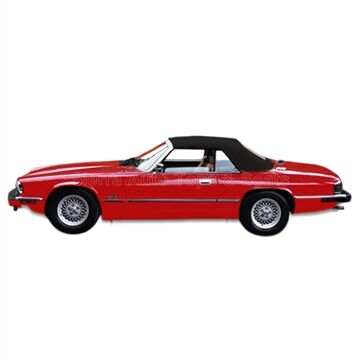 Jaguar Convertible Top 1989-1996 XJS Black TwillFast Canvas No Rear Window