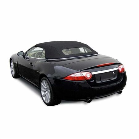 Jaguar Convertible Top 2007–2015 XK/XKR Black Twillfast RPC Canvas Glass Rear Window