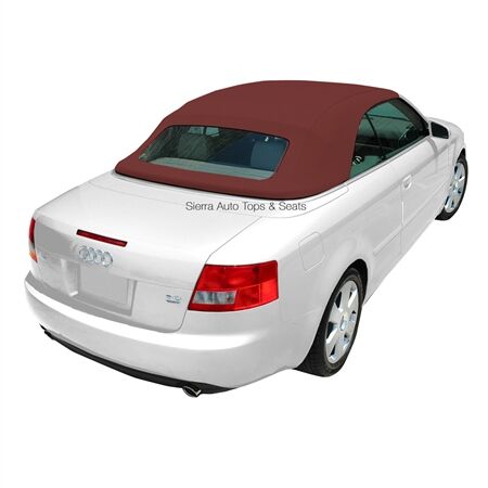 Audi Convertible Top 2003-2009 A4/S4 Bordeaux Sonnenland German A5 Canvas Glass Rear Window