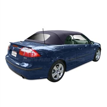 SAAB Convertible Top 1996-1998 900S/900SE Blue Canvas Cloth No Rear Window