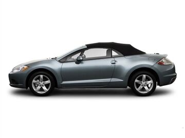 Mitsubishi Convertible Top 2006-2009 Eclipse Spyder Black Trilogy Acoustic Vinyl Glass Rear Window