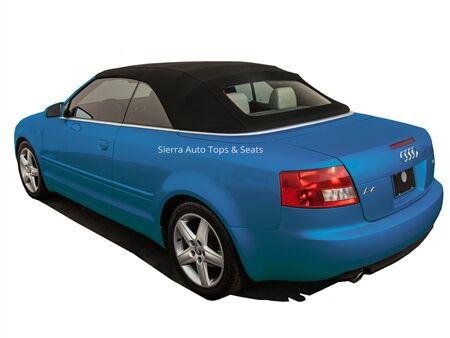 Audi Convertible Top 2003–2009 A4/S4 Black Twill Canvas Glass Rear Window