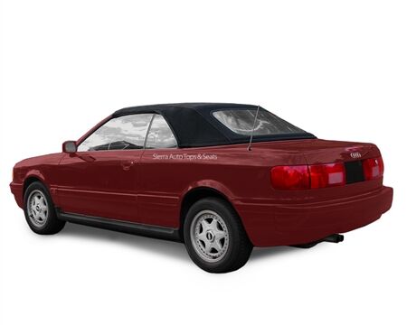 Audi Convertible Top 1992–1998 Cabrio Black Canvas Cloth Plastic Rear Window