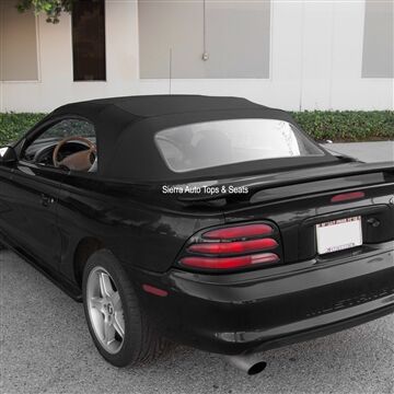 Ford Convertible Top 1994-2004 Mustang 1 Piece Plastic Window Sailcloth Vinyl Black