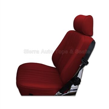Mercedes SL Roadster, 1986-1989 Seat Kit, Vinyl, Diamond Insert, Red