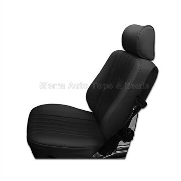 Mercedes SL Roadster, 1986-1989 Seat Kit, Leather, Diamond Insert, Black