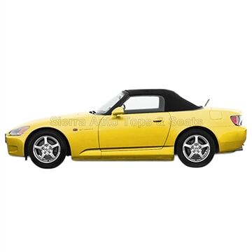 Honda Convertible Top 2000–2001 S2000 Black Canvas Cloth Glass Rear Window