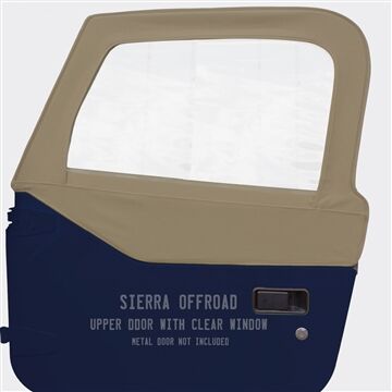 Sierra Offroad 1997-2006 TJ Wrangler Factory Style Upper Doors in Camel Sailcloth, Pair