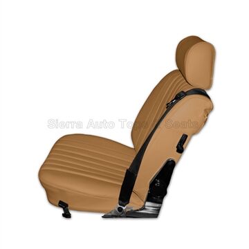 Mercedes SL Roadster, 1974-1979 Seat Kit, Leather, Rosette Insert, Bamboo