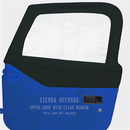 Sierra Offroad 1997-2006 TJ Wrangler Factory Style Upper Doors in Blue Twill Vinyl, Pair