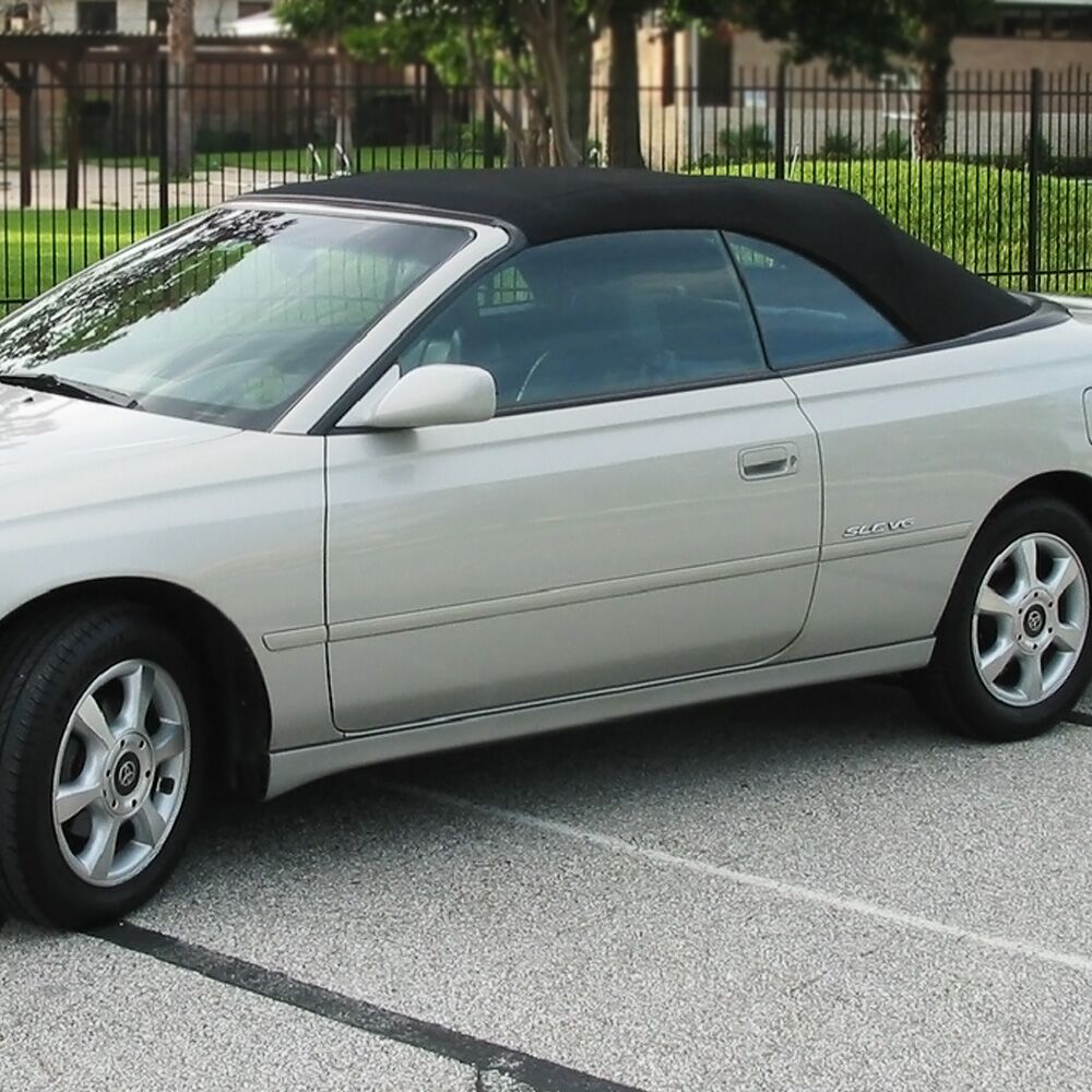 Toyota Convertible Top 2000-2003 Solara Front Section Only Black Stayfast Canvas No Rear Window