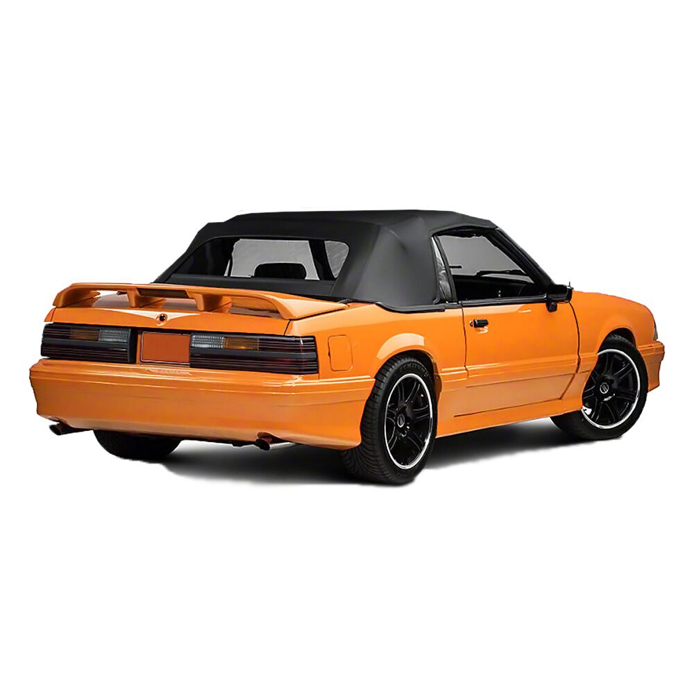 Ford Convertible Top 1983-1990 Mustang Pinpoint Vinyl Plastic Window Black