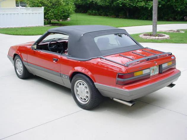 Ford Convertible Top 1983-1990 Mustang Pinpoint Vinyl Glass Window Black