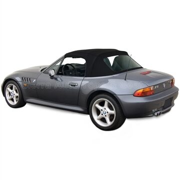 BMW Convertible Top 1996-2002 Z3 Stayfast Canvas Black Plastic Rear Window