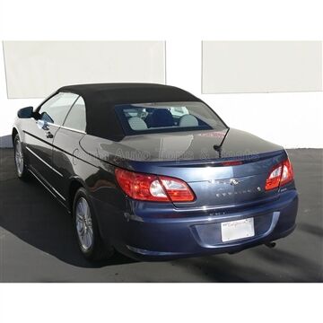 Chrysler Convertible Top 2008-2011 Sebring/200 Black Sailcloth Vinyl No Rear Window