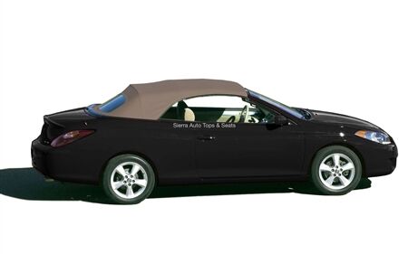 Toyota Convertible Top 2004-2009 Camry Solara Beige TwillFast Canvas Glass Rear Window