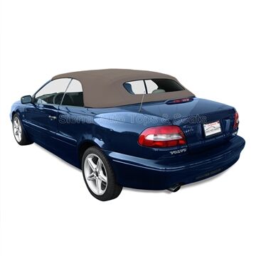 Volvo Convertible Top 1998-2006 C70 Gray Beige Sonnenland German A5 Canvas Glass Rear Window