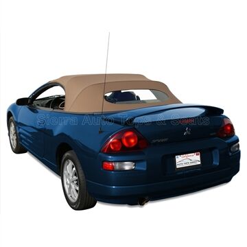 Mitsubishi Convertible Top 2000-2005 Eclipse Spyder Ingrid-Colored Canvas Cloth Glass Rear Window