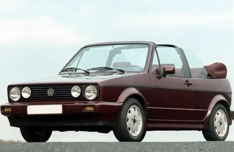 Volkswagen Convertible Top 1980-93 Golf Cabrio Twill Grain Vinyl Black